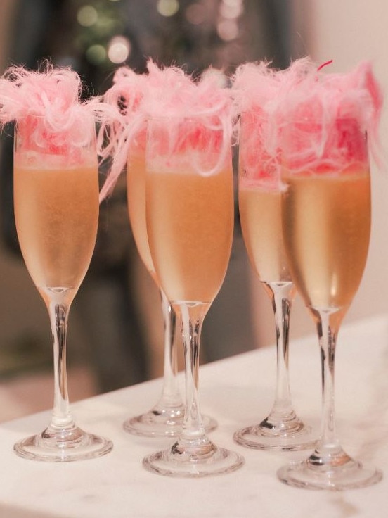 When Sass &amp; Bide returned to Rundle St VIP customers were shouted bubbles topped with fairy floss. Picture: Facebook