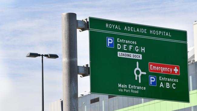 A view of the parking options at the Royal Adelaide Hospital in Adelaide. Picture: AAP Image/David Mariuz