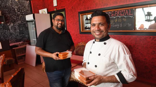 Indian Tadka owners Sid Tripathi and Chandan Singh are donating meals to assist front line workers at Ipswich Hospital