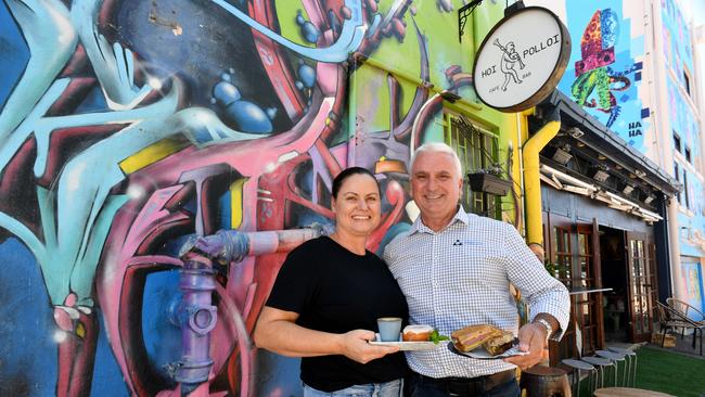 Nadine and John Harker at the Hoi Polloi. Picture: Evan Morgan