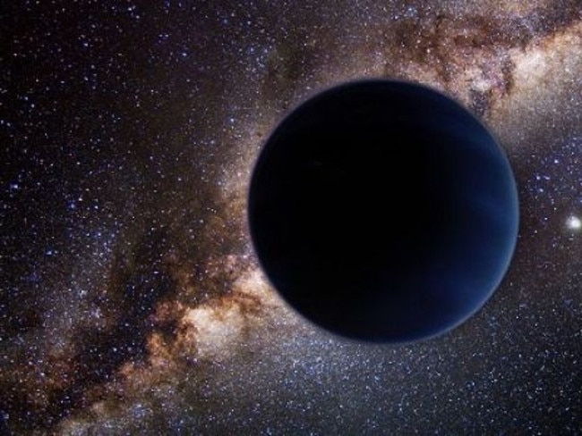 An artist's impression of the supposed ninth planet. Astronomers have detected orbital anomolies in distant objects far beyond the orbit of Pluto, which could suggest the presence of a previously undiscovered planet. If it were any closer, we’d see it.