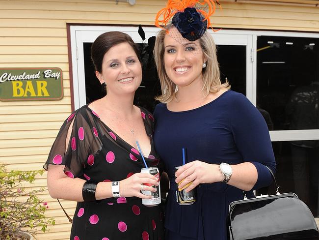 Rebecca Walls and Melissa Palmer at the 2011Townsville Ladies Day Races held at the Cluden Race Track