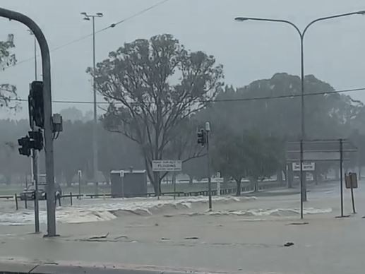 Flash flooding at Mudgeeraba.