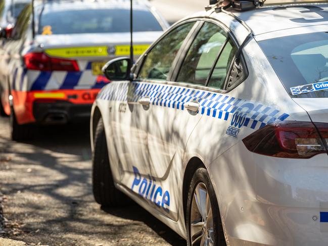 Sydney, Australia-08 August 2021: Police cars are parking at the Gordon Police station.