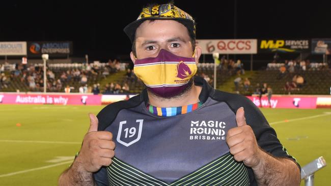 Ryan Vigliante at the Manly Sea Eagles v Sydney Roosters NRL semi final match at BB Print Stadium, Mackay, September 17, 2021. Picture: Matthew Forrest