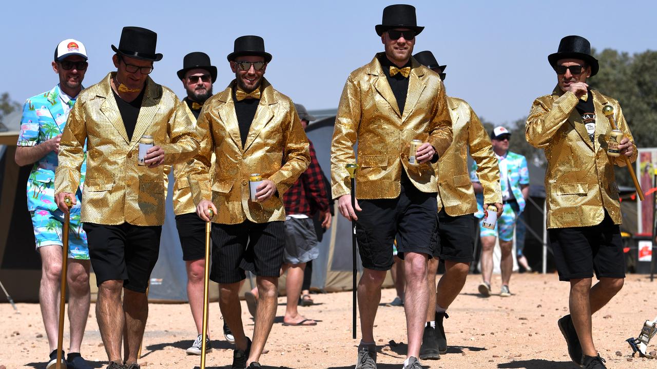 Top hats, tick. Picture: AAP Image/Dan Peled.