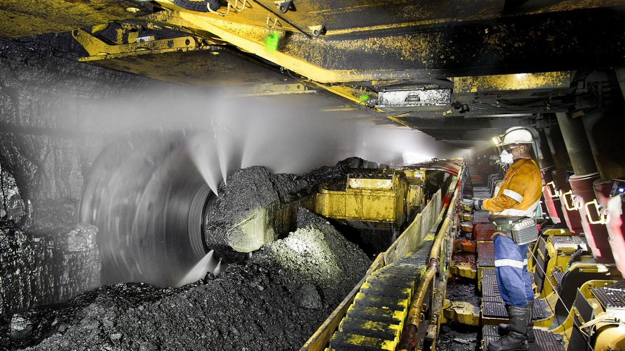 Longwall mining at North Goonyella mine 160km west of Mackay in Queensland's Bowen Basin.