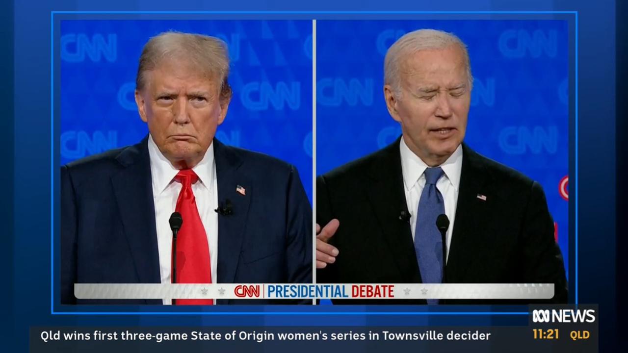 Moment Biden self imploded in debate