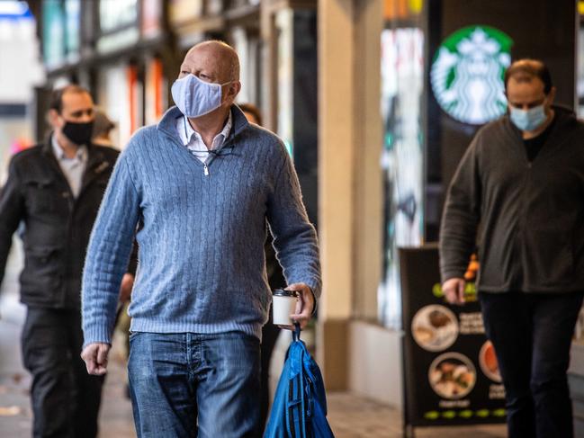 MELBOURNE, AUSTRALIA- NewsWire Photos JUNE 10 2021: Fourth lockdown in Melbourne ending tonight, masks will be required inside and outdoors if social distancing is not possible.  Picture: NCA NewsWire / Sarah Matray