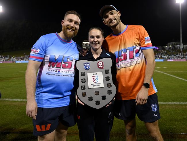 Courtney Crawford was assistant coach in 2024 as the NSW U19s scored a big win over Queensland. Picture: NRL Photos/Gregg Porteous