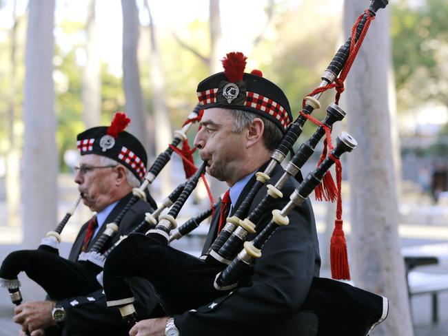 Want to get attention? Hire a bagpipe player.