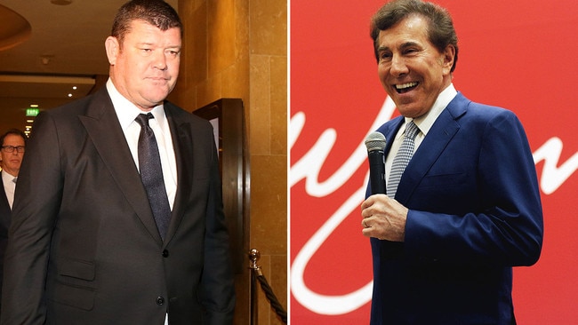 James Packer and Steve Wynn have history. Picture: Stuart McEvoy/AFP