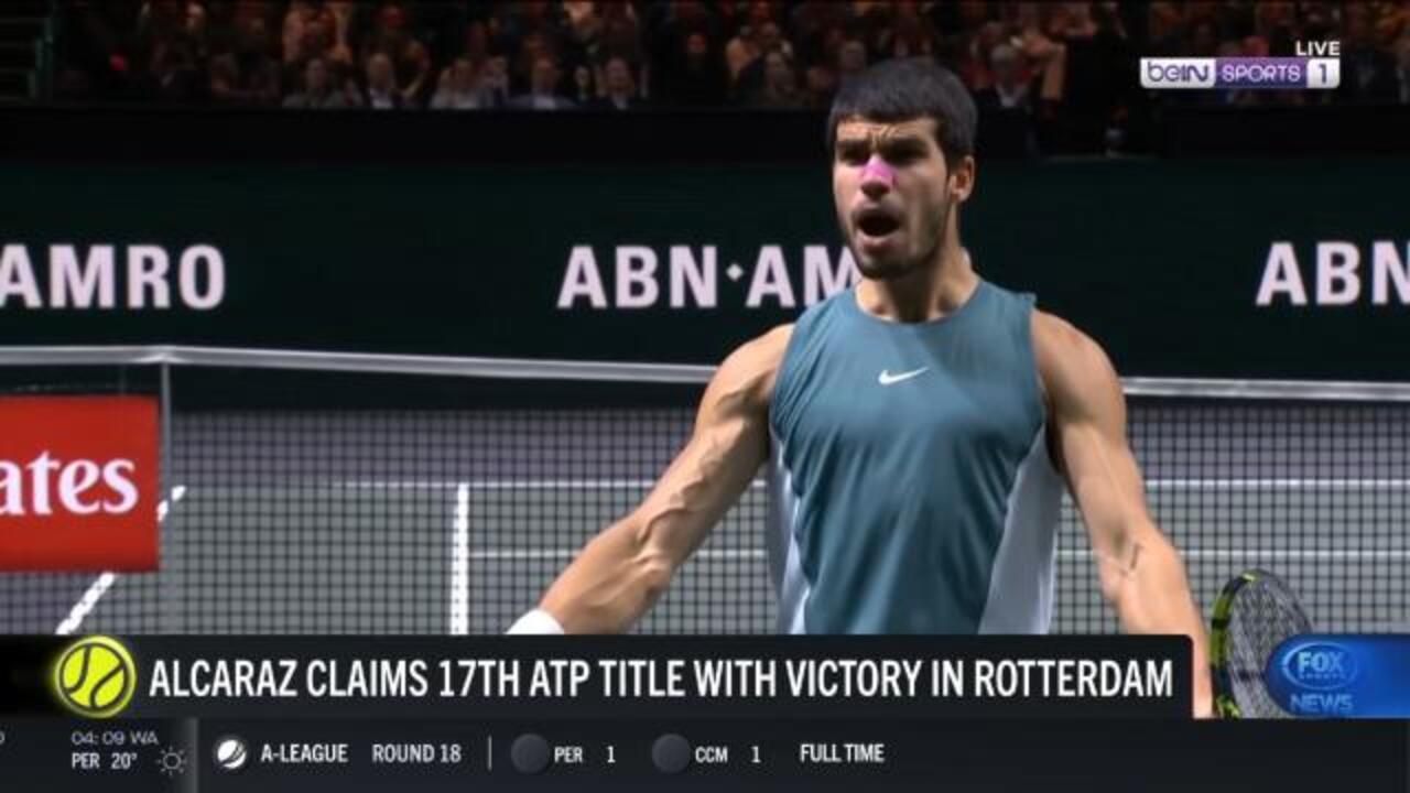 Alcaraz claims ATP title over De Minaur