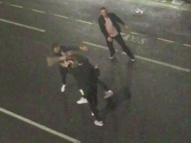 CCTV footage of the incident.