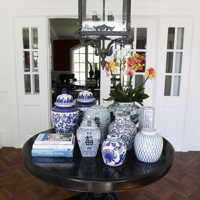 Joh Bailey’s stylish entrance at his property in Sutton Forest in the Southern Highlands. Picture: John Feder