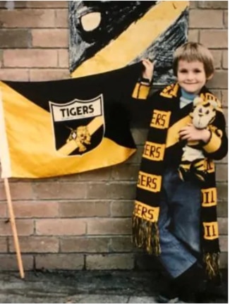 The author in his primary school days ... when the Tigers didn’t win many games.