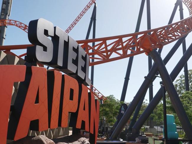 Dreamworld's newest thrilling ride Steel Taipan. Picture: Supplied.