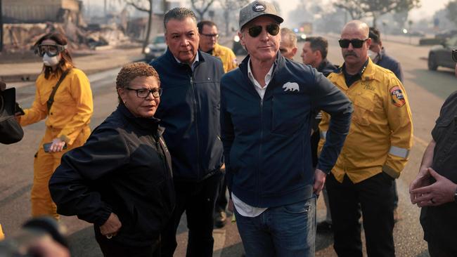 Donald Trump has called Los Angeles Mayor Karen Bass and California Governor Gavin Newsom “stone-cold incompetent.” Picture: Eric Thayer / Getty Images via AFP