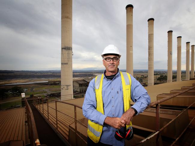 Shift manager Dale Foster at Hazelwood power station. Picture: Stuart McEvoy