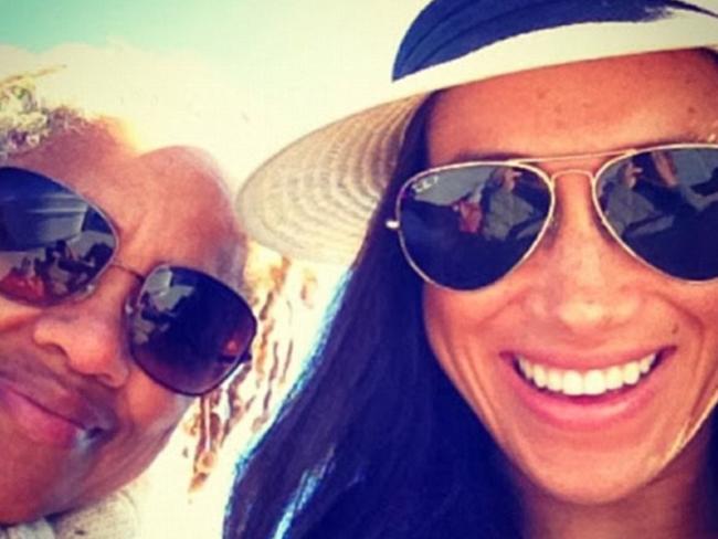 Actress Meghan Markle with her mother Doria Ragland. Meghan is rumoured to dating Prince Harry. Picture: Facebook.