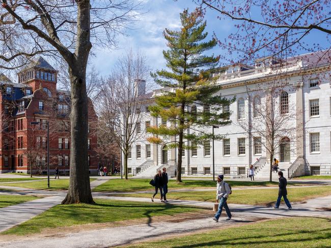 ESCAPE: Boston.  Cambridge, MA, United States - April 9, 2016: Harvard University campus in spring in Cambridge, MA, United States on April 9, 2016. Picture: istock