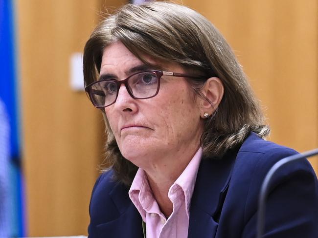 CANBERRA, AUSTRALIA, NewsWire Photos. FEBRUARY 15, 2024: Governor of the Reserve Bank of Australia, Michele Bullock appears before the Economics, Senate estimates at Parliament House in Canberra. Picture: NCA NewsWire / Martin Ollman