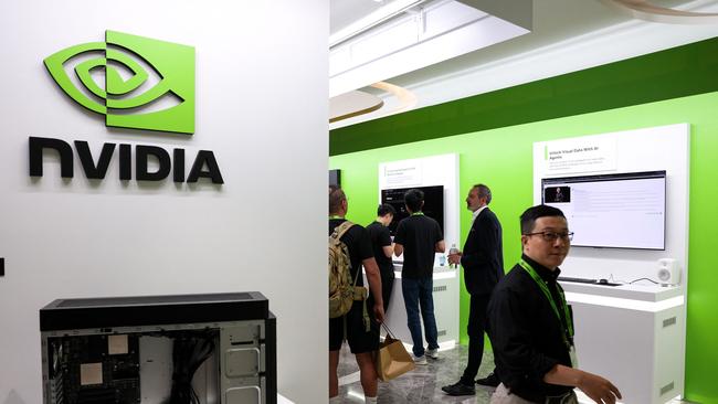 Nvidia held a production preview exhibition in Taipei on May 21. Picture: I-Hwa Cheng/AFP