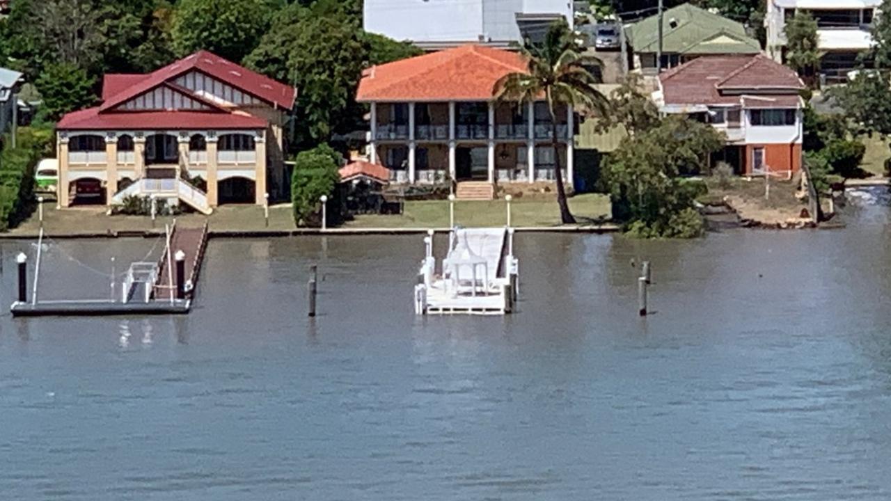 Reader Paul Spottiswood snapped these pics from his Hamilton apartment balcony today about 11.30am, showing how high the tide rose. 