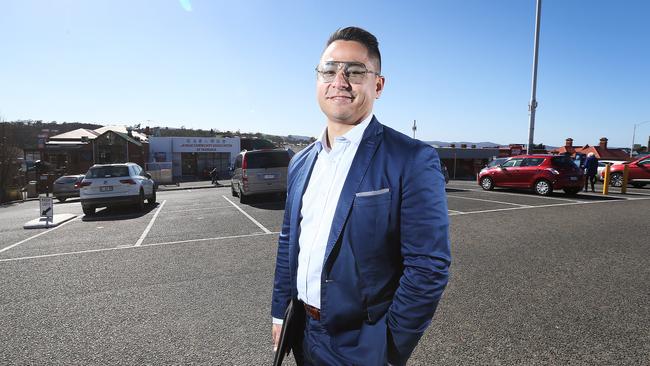 Quinten Villanueva at the Condell Place carpark. Picture: ZAK SIMMONDS