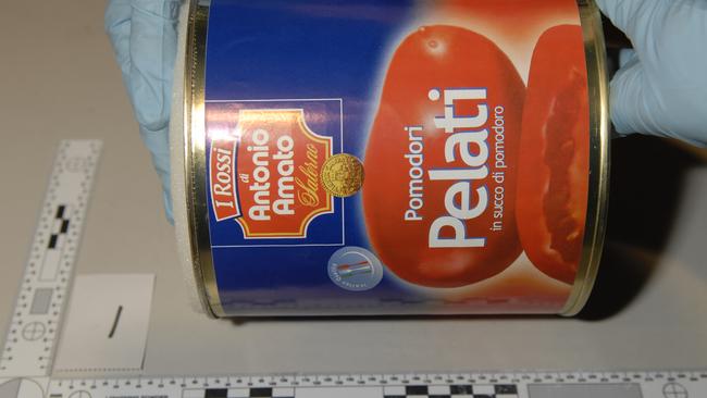 The drug smugglers hit hurdle after hurdle in retrieving their product, hidden inside tomato tins.