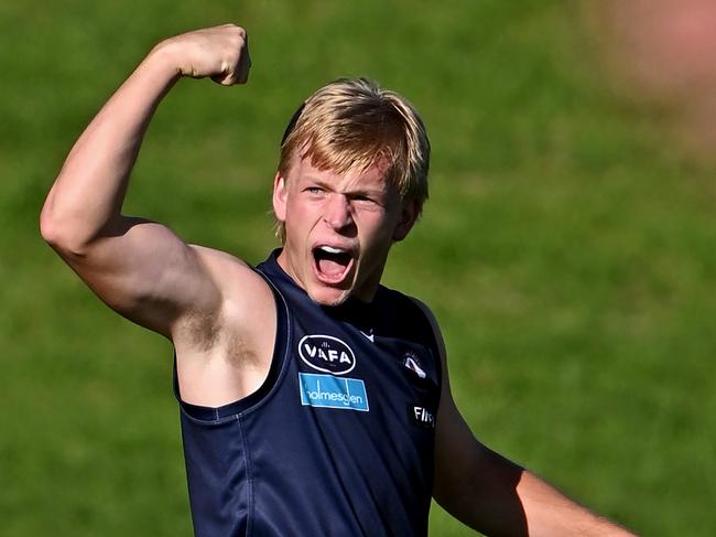 Old MelburniansÃCharles Dowling during the VAFA Old Melburnians v St Kevins football match at Elsternwick Park in Brighton, Saturday, April 29, 2023. Picture: Andy Brownbill