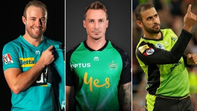 AB De Villiers and Dale Steyn are huge signings for the Big Bash, while Fawad Ahmed has switched teams.