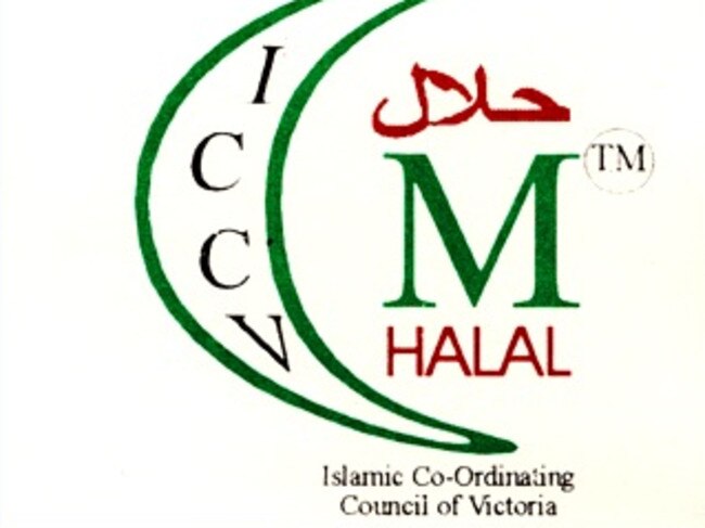 The halal symbol of the Islamic Co-Ordinating Council of Victoria.