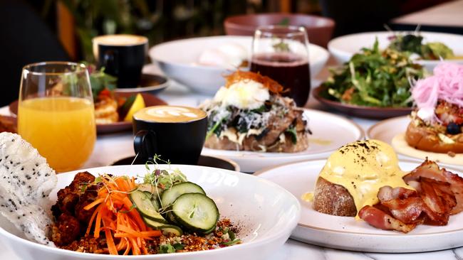 A selection from Saint Hugo’s delicious all-day brunch. Picture: Supplied