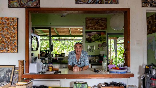 Darwin man Gavin Perry wants Voluntary Assisted Dying (VAD) to be an option in the Northern Territory, as he undergoes treatment for a rare form of eye cancer. Picture: Pema Tamang Pakhrin