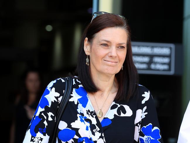 Tracey Brose comes out smiling after the decision. Pics Adam Head