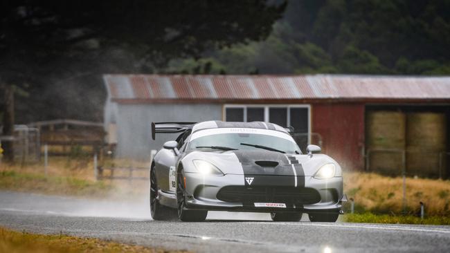 Ed Maguire in his Dodge Viper during the 2021 event. Picture: Aaron Wishart