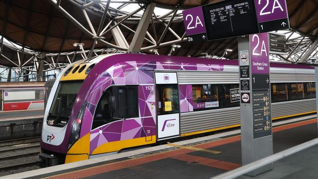 Train passengers are advised to avoid travelling early on Friday and Monday morning. Picture: David Crosling