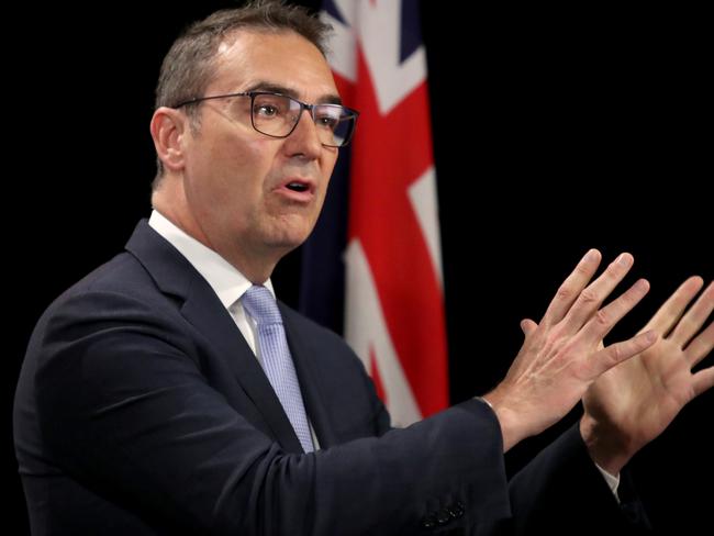 South Australian Premier Steven Marshall speaks to media during a press conference in Adelaide, Monday, May 4, 2020. (AAP Image/Kelly Barnes) NO ARCHIVING