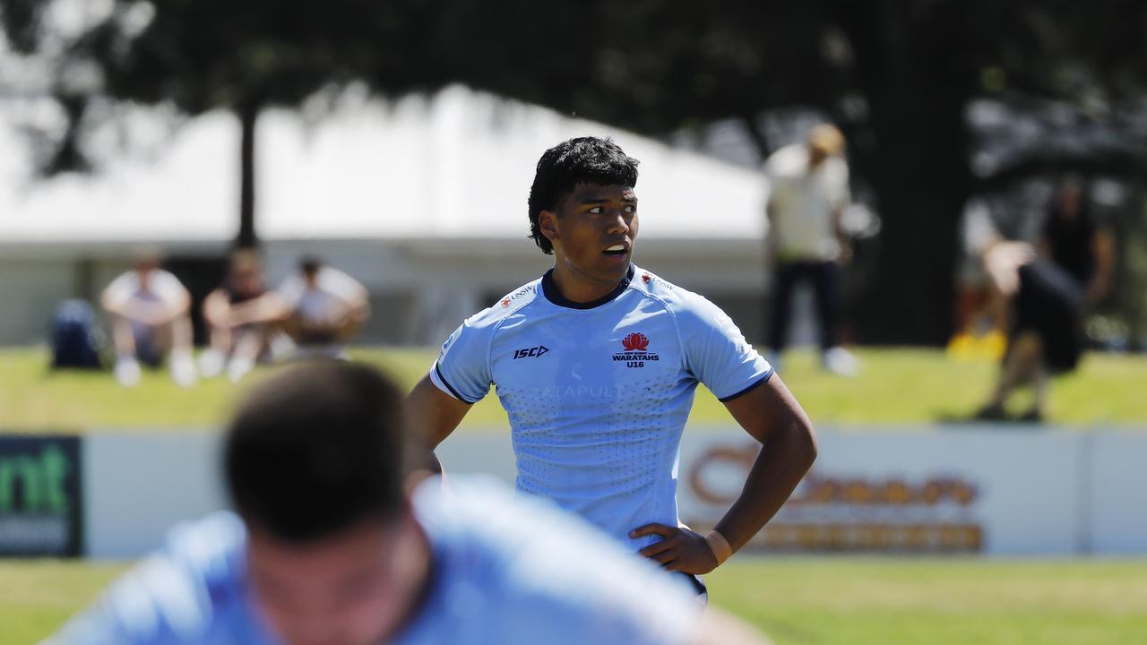 Round 3 Super Rugby U16 between NSW Waratahs U16 v QLD Reds U16 at Forshaw Rugby Park, Sylvania Waters - Sunday 15th October 2022. © Karen Watson