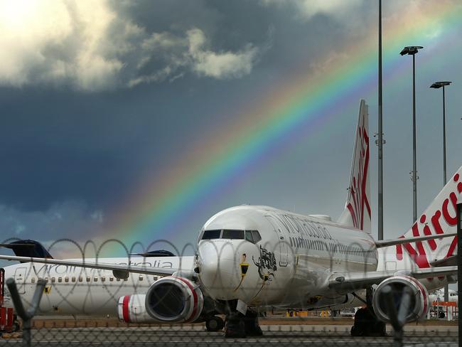 The pending sale of Virgin Australia to Bain Capital will mark a new beginning for the carrier. Picture: Lyndon Mechielsen