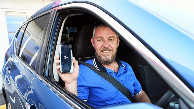 Hervey Bay Uber driver Scott Cabrie was the first to work for the network on the Fraser Coast.