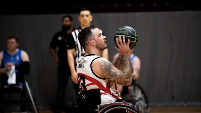 Luke Pople for the Wollongong Roller Hawks. Photo: Ashlee Willis Photography