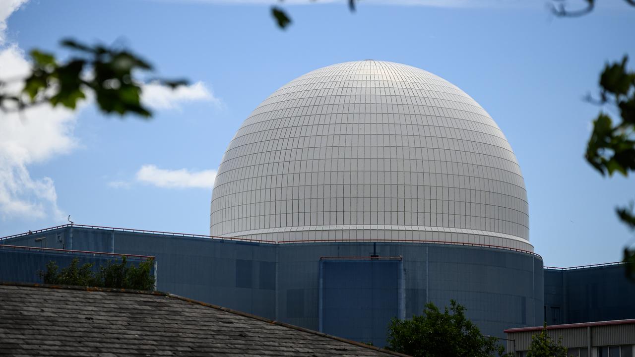 Sizewell B nuclear power station on the east coast of England is just a few kilometres from the nearest town and has a holiday park next door. Picture: Getty Images