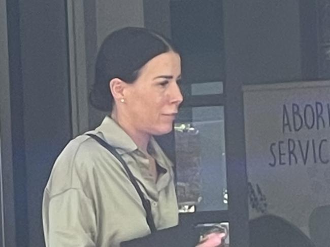 Naomi Whitfield, 36, leaving Wyong Local Court after pleading guilty to two counts of mid range drink-driving. Picture: NewsLocal