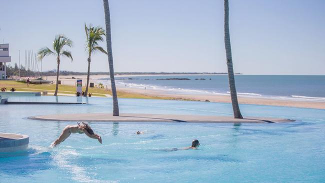 DIVING IN: The super drawcard that is the Yeppoon Lagoon.