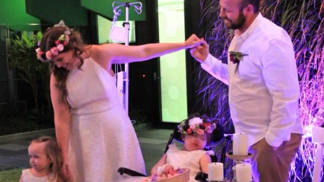 The wedding at Lady Cilento Children’s Hospital.