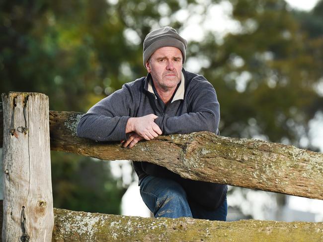 Dairy famer Steven Dalitz on his farm at Yalca. He is selling his dairy herd and farm. Picture:Rob Leeson.