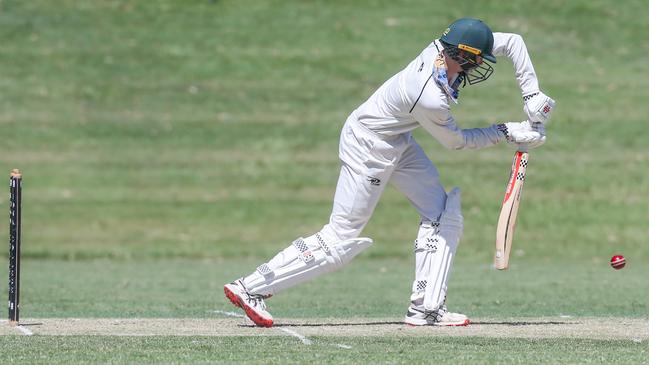 AIC First XI cricket between Iona College and St Peters Lutheran College Photography by Stephen Archer