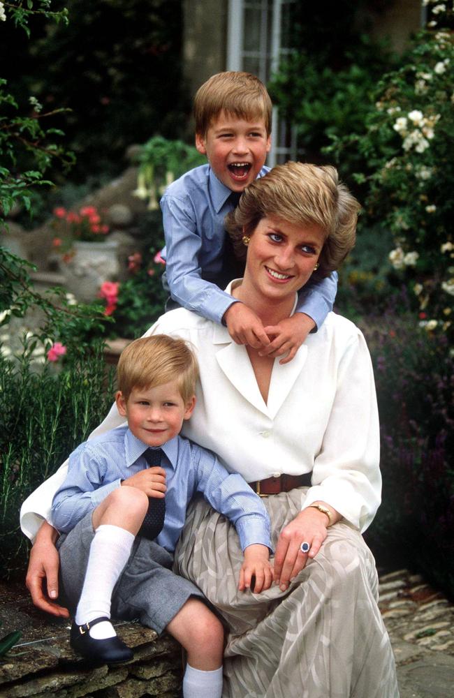 Prince Harry and his brother Prince William, with Princess Diana, once had a seemingly unbreakable bond. Picture: A.G. Carrick/Diana Memorial Fund/Getty